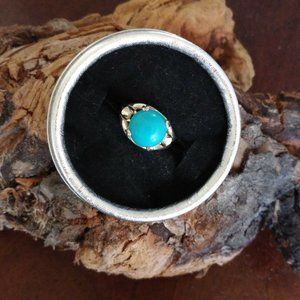 Sleeping Beauty Turquoise Sterling Silver Ring